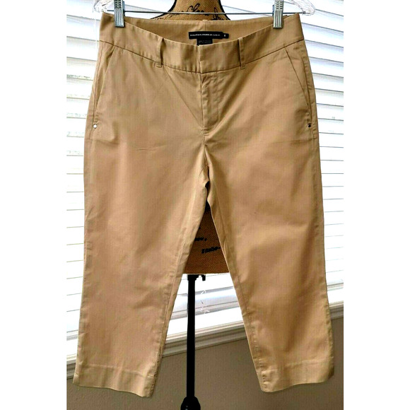 Ralph Lauren Golf Capri Khaki Pants Size 6 Stretch - Picture 1 of 9